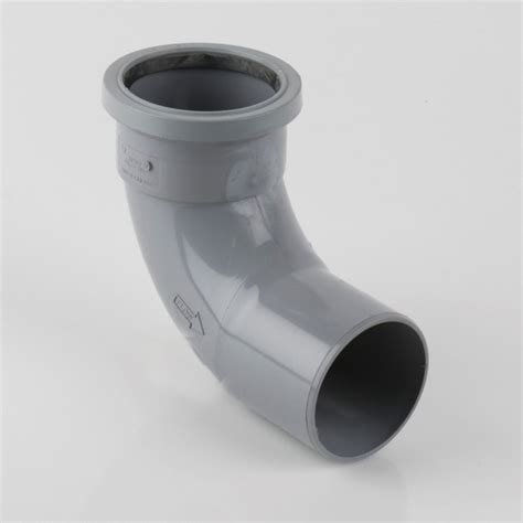 82mm PVCu Push Fit Soil Pipe Bend 92.5 Degrees Single Socket - Soil Pipes & Fittings | Drainage ...