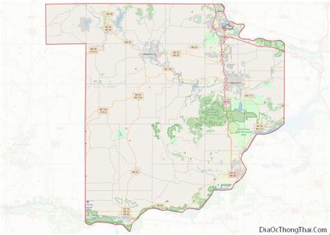 Map of Sauk County, Wisconsin