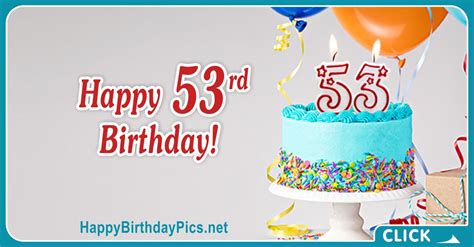 Happy 53rd Birthday Cake