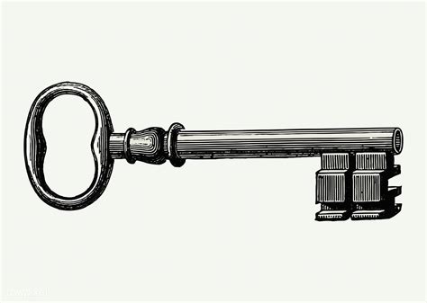 Vintage European style key engraving vector | free image by rawpixel.com | Vintage keys, Clip ...