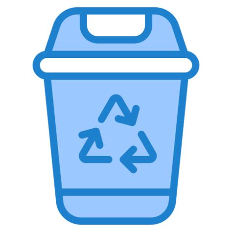 Recycle bin srip Blue icon