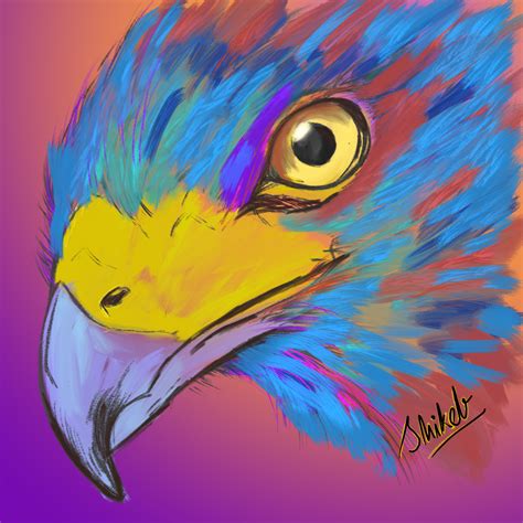 "The Ultimate Bird", Digital painting, 1200 x 1200 : r/Art