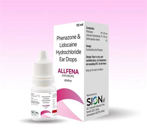 10 ml Phenazone & Lidocaine Hydrochloride EAR Drops at Rs 140/piece | in Bavla | ID: 2851480384348