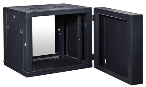 9u Double Section Wall Mounted Data Rack Assembled Network Cabinet - Network Cabinet and Server ...