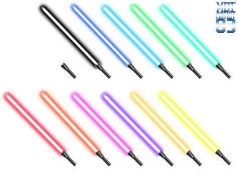 Lightsabers of all Colors by MDTartist83 on DeviantArt