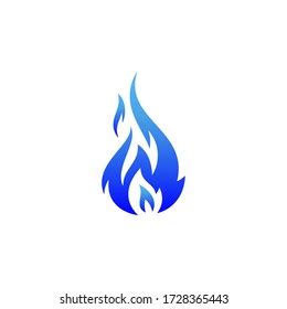 Blue Fire Logo Icon Trendy Design Stock Vector (Royalty Free) 1728365443 | Shutterstock