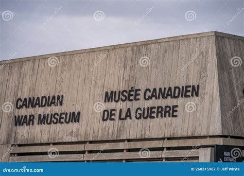 Exterior of the National War Museum in Ottawa Editorial Photography ...