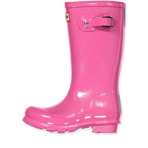 Hunter - Pink glitter wellies - glitter pink - Pink