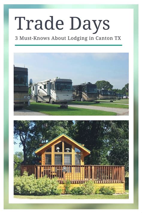 Trade Days Lodging In Canton, TX: 3 Must-Haves For First Monday Weekend ...