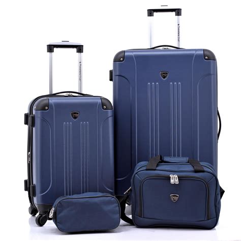 Travelers Club Chicago Plus Carry-On Luggage and Accessories Set With Tote and Travel kit-Color ...