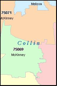 MCKINNEY Texas, TX ZIP Code Map Downloads