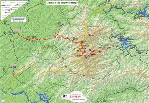 Map of Cherohala Skyway, beautiful drive | Scenic drive, Things to do, Scenic