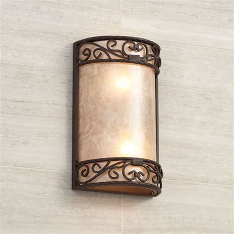 John Timberland Rustic Wall Light Sconces Set of 2 Walnut Brown ...