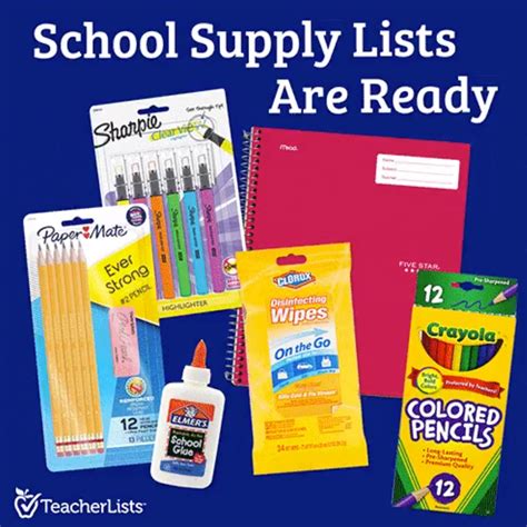 School Supply Lists Now Available! | New Details