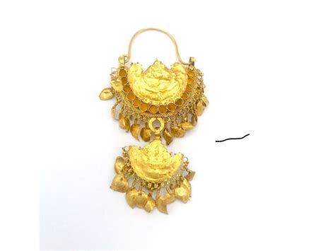 (3469) Vintage Gold Nose Ring Nath Set Turquoise. Ind… - Gem