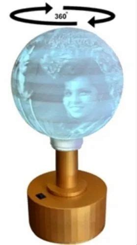 Customized Rotating Moon Lamp For Bedroom Drawing Room Study Room, Guest Room at Rs 1500/piece ...