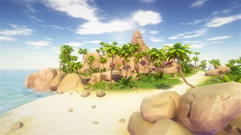 unity - Low poly/ cartoonish tropical island creation - Blender Stack Exchange