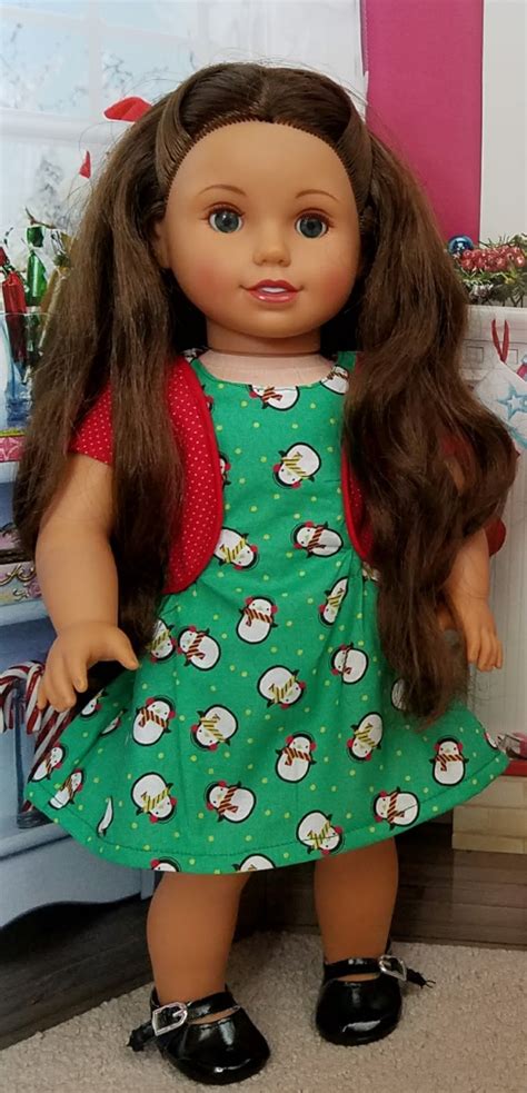 Sew Dolled Up by Ellie's Style: Laura's Lilibet Christmas Dress