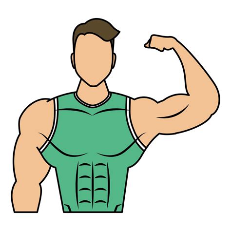 young strong man athlete character 2842927 Vector Art at Vecteezy