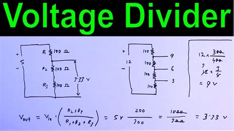 Voltage divider circuit using resistor - YouTube