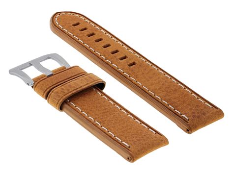 24MM LEATHER WATCH BAND STRAP FOR BREITLING NAVITIMER BENTLEY COLT ...