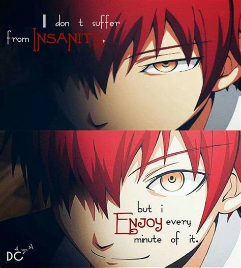 Assassination classroom Karma Sad Anime Quotes, Manga Quotes, Depressing Quotes, Karma Akabane ...