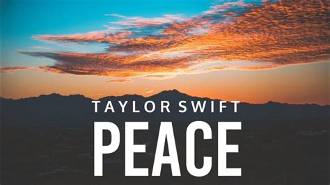 Taylor Swift - Peace (Lyrics) || Taylor Swift || tswift || new song || 2020 || folklore - YouTube