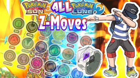 TOUTES LES ANIMATIONS DES Z-MOVES POKEMON LUNE & SOLEIL... | Doovi