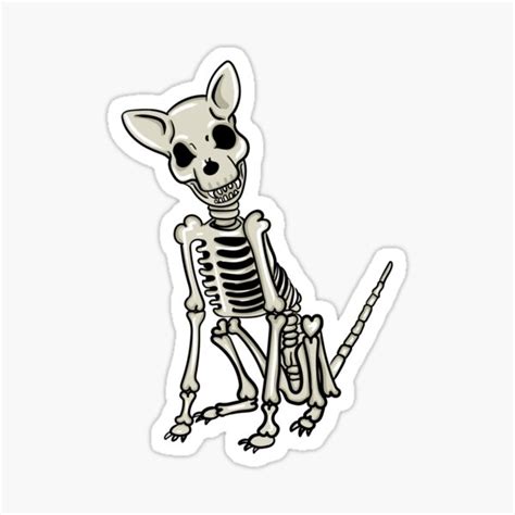 "Skeleton Dog" Sticker for Sale by Whynot123 | Redbubble