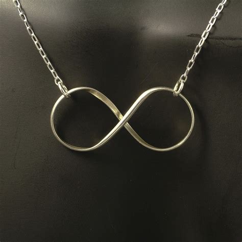 Infinity Silver Necklace / Sterling Silver Infinity by MetalRocks