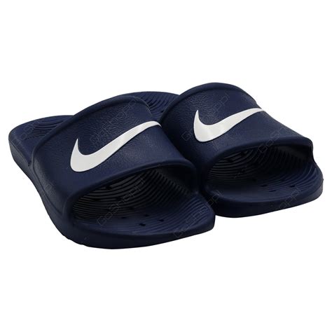 Nike Kawa Shower Slides For Men - Midnight Navy - White - 832528-400 - Buy Online