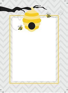 Buzzing with Style: Bee Border Clipart Collection