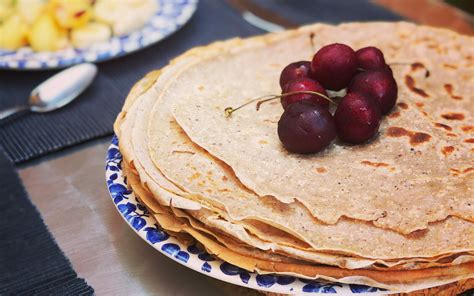 Healthy chestnut flour pancakes - Caroline Morjaen