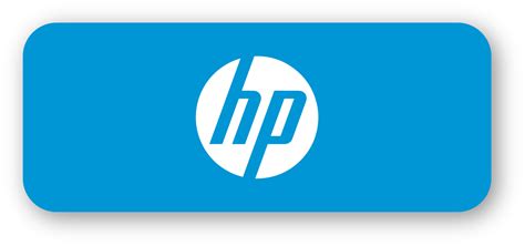 Hp company logo with realistic shadow. Popular computer and laptop ...