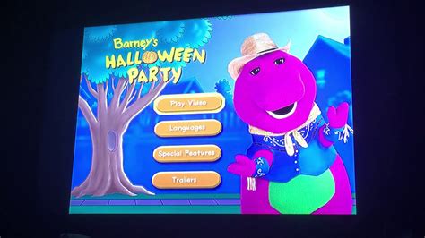 Barney’s Halloween Party DVD Menu Walkthrough Video - YouTube