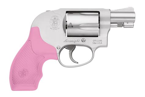 Smith & Wesson 638 38 Special Revolver Airweight with Pink & Black ...