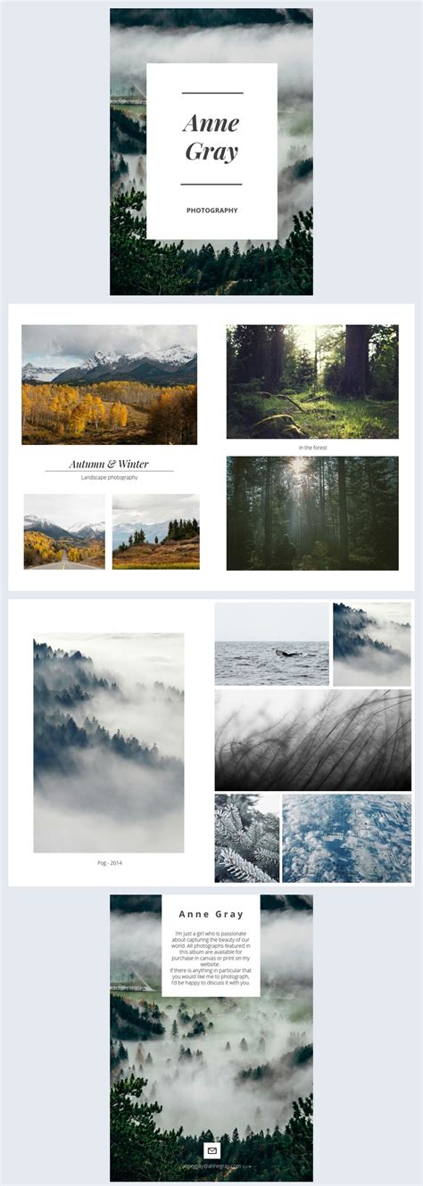 Nature Photographer Portfolio Template - Flipsnack