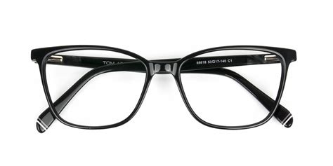 Women Black Rectangular Spectacles - MERSEY 1 | Specscart UK