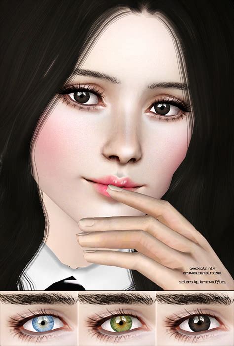 Contacts n14 by Eruwen - eyes, eyebrows and lenses for the Sims 3 / Eyes - File Catalog - SIMS 3 ...