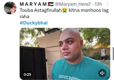 Ducky Bhai's wife recites ‘Astaghfirullah’ after finding husband in Shaved head