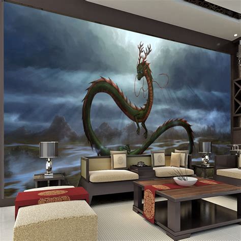 Popular Dragon Wall Murals-Buy Cheap Dragon Wall Murals lots from China Dragon Wall Murals ...