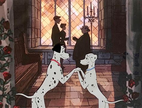 Animation Collection: Original Production Animation Cel of Pongo and Perdita from "One Hundred ...