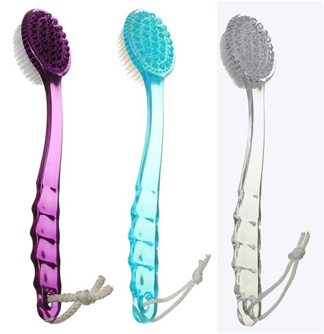 New Arrival Long Handled Body Bath Shower Back Brush Scrubber Massager Skin Cleaning Brush-in ...