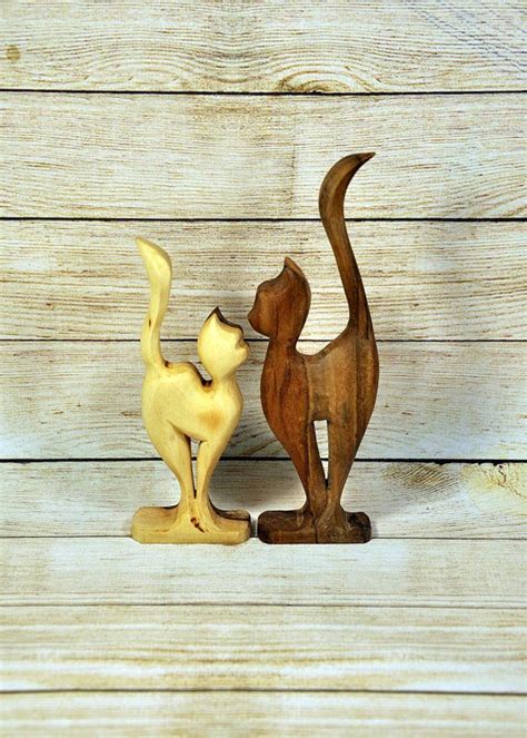 wood sculpture,wood jewelry,wood décor,wooden cat, cat | Wood decor, Wooden cat, Wood sculpture