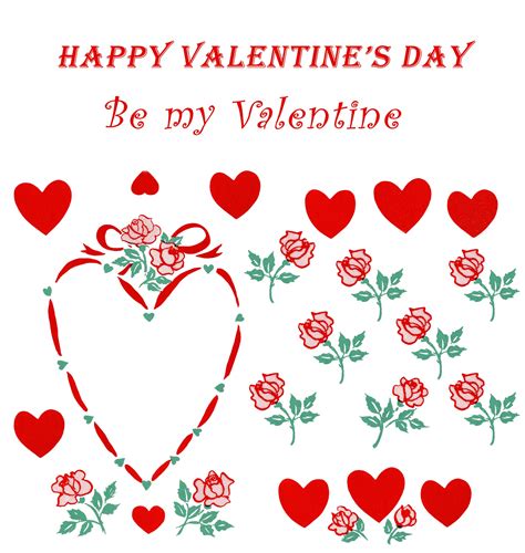 Heart And Flowers Valentine Clipart Free Stock Photo - Public Domain Pictures