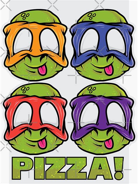 "TMNT Pizza #1" Sticker by LegionArtWork | Redbubble