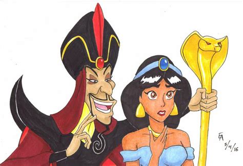 Jafar and Jasmine commission by mayorlight on DeviantArt in 2022 | Ariel the little mermaid, The ...