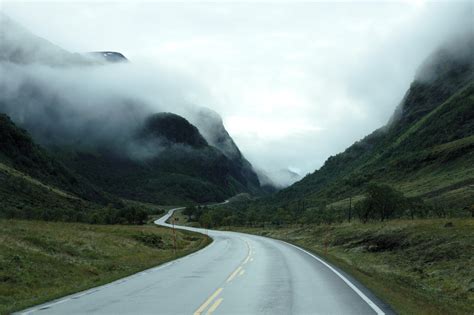 Road, fog, foggy, curves HD wallpaper | Wallpaper Flare