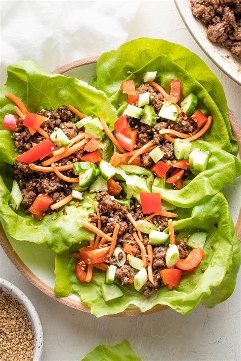 Korean Beef Lettuce Wraps - Nourish and Fete