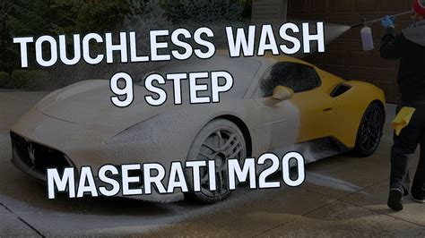 Maserati m20 Touchless wash auto detailing - YouTube